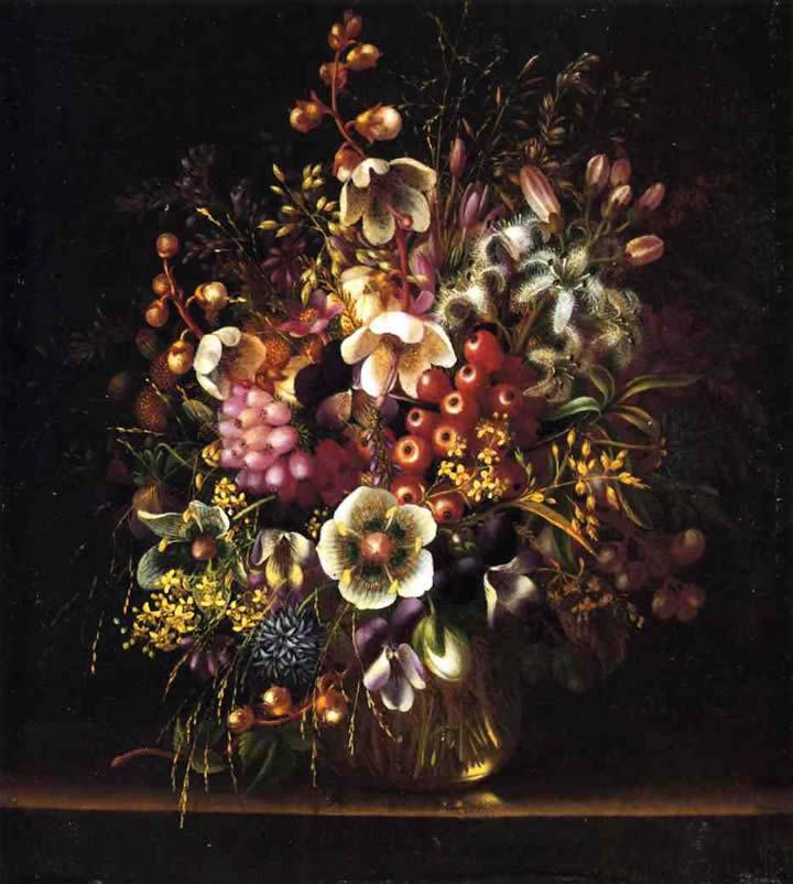 Adelheid Dietrich Still Life with Flowers in a Vase